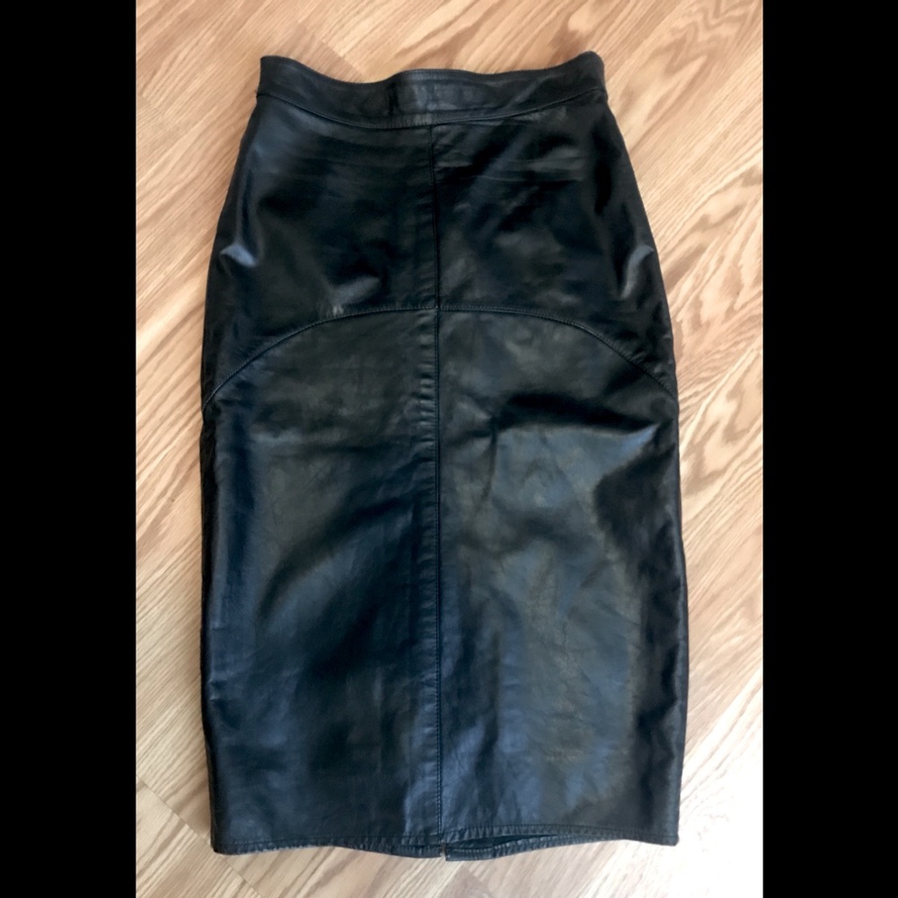 Leather Pencil Skirt